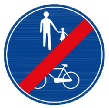Yayalar ve Bisikletliler Tarafından Kullanılabilen Yolun Sonu