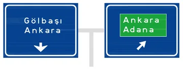 Konsola Asılan (T ve L Tipi) Yön Levhaları