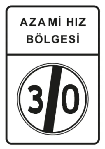 Azami Hız Bölgesi Sonu