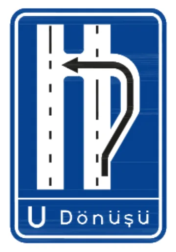 U Dönüşü Levhası (Sağa Sığınmalı)