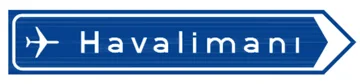 Kavşak İçi Yön Levhası (Havalimanı)