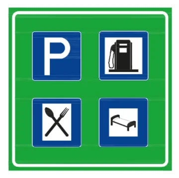 Servis Alanı Levhası