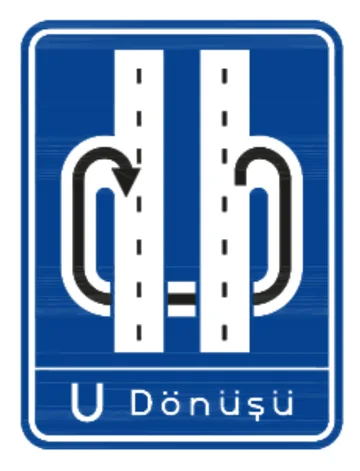 U Dönüşü Levhası (Alt Geçit)